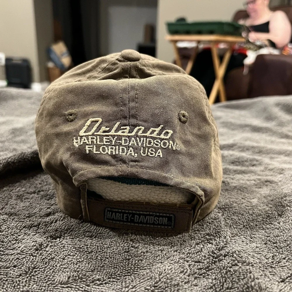 Harley Davidson Motorcycle‎ Baseball Cap Orlando Hook/ Loop